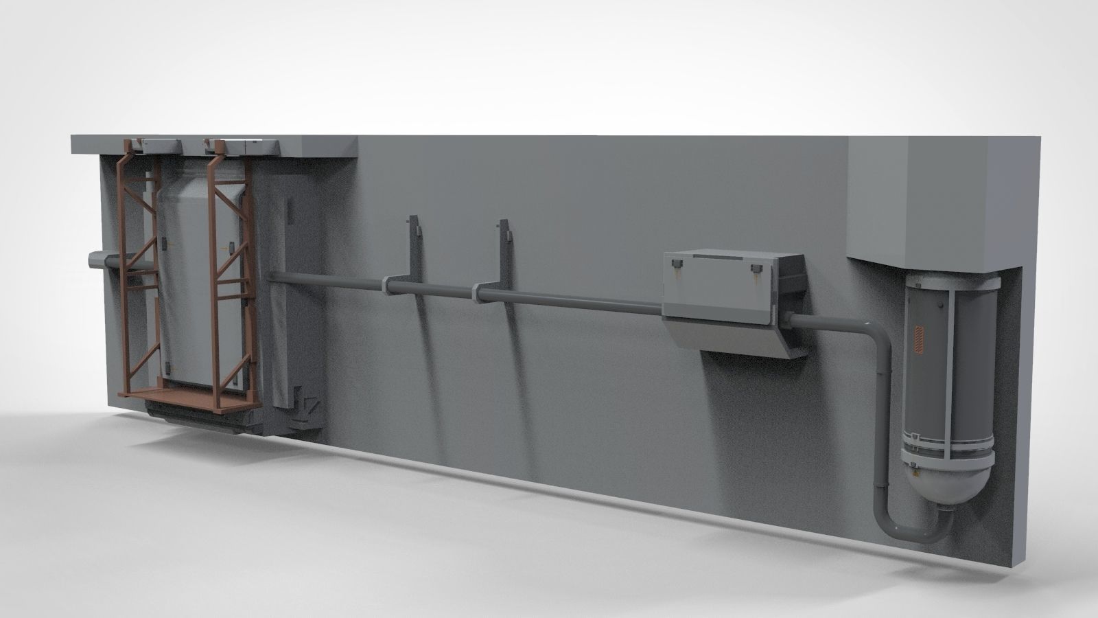 sci-fi Architecture kitbash 22 3D model_40