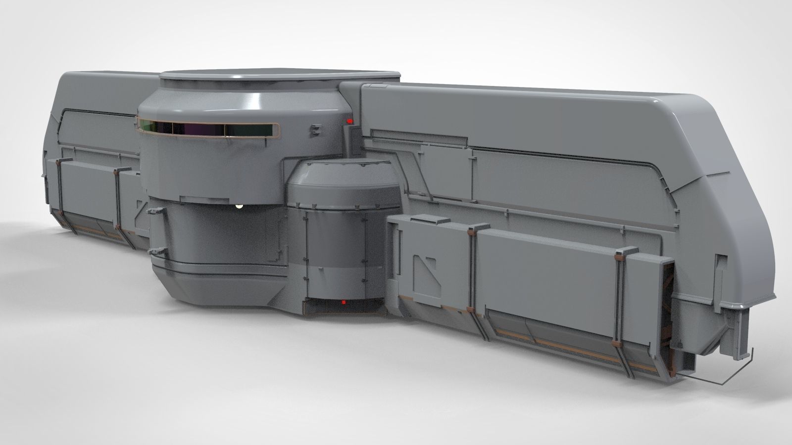 sci-fi Architecture kitbash 22 3D model_8