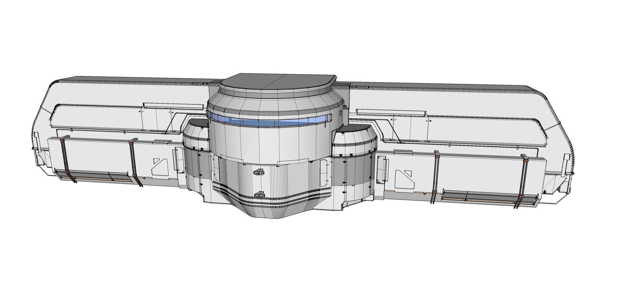 sci-fi Architecture kitbash 22 3D model_92