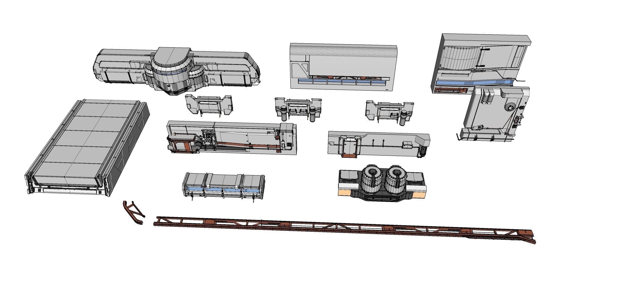 sci-fi Architecture kitbash 22 3D model_91