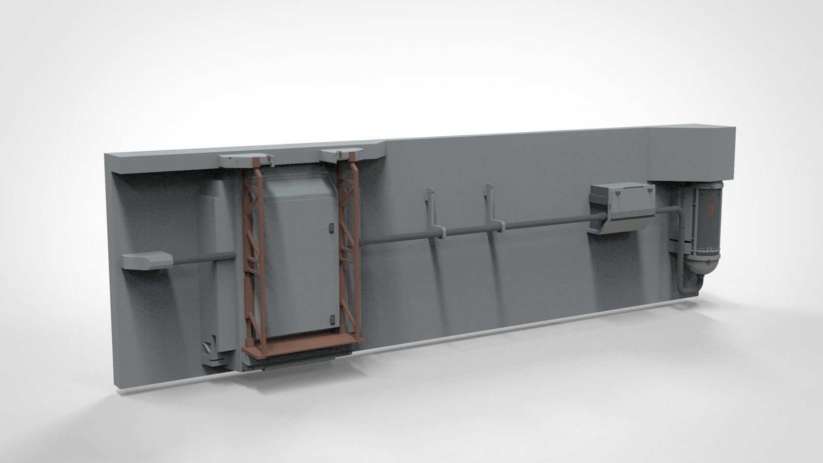 sci-fi Architecture kitbash 22 3D model_38