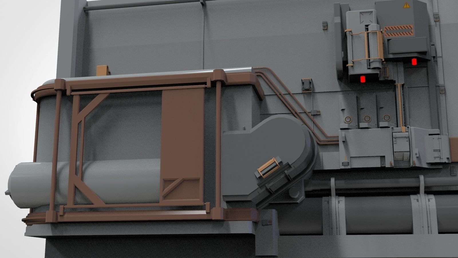 sci-fi Architecture kitbash 22 3D model_36