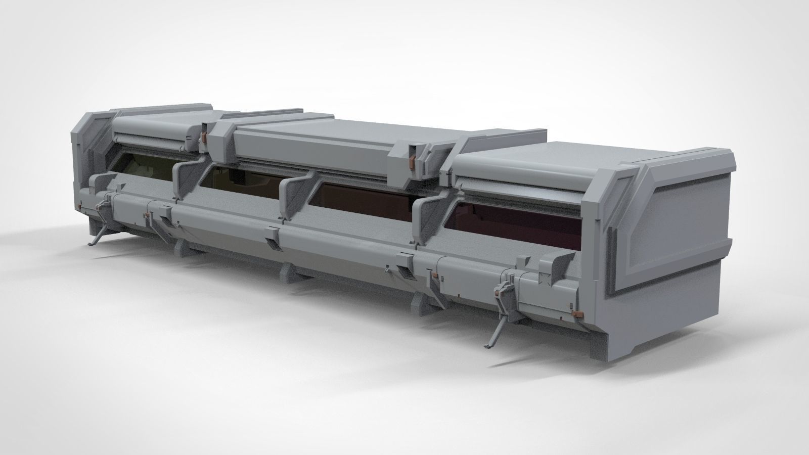 sci-fi Architecture kitbash 22 3D model_49