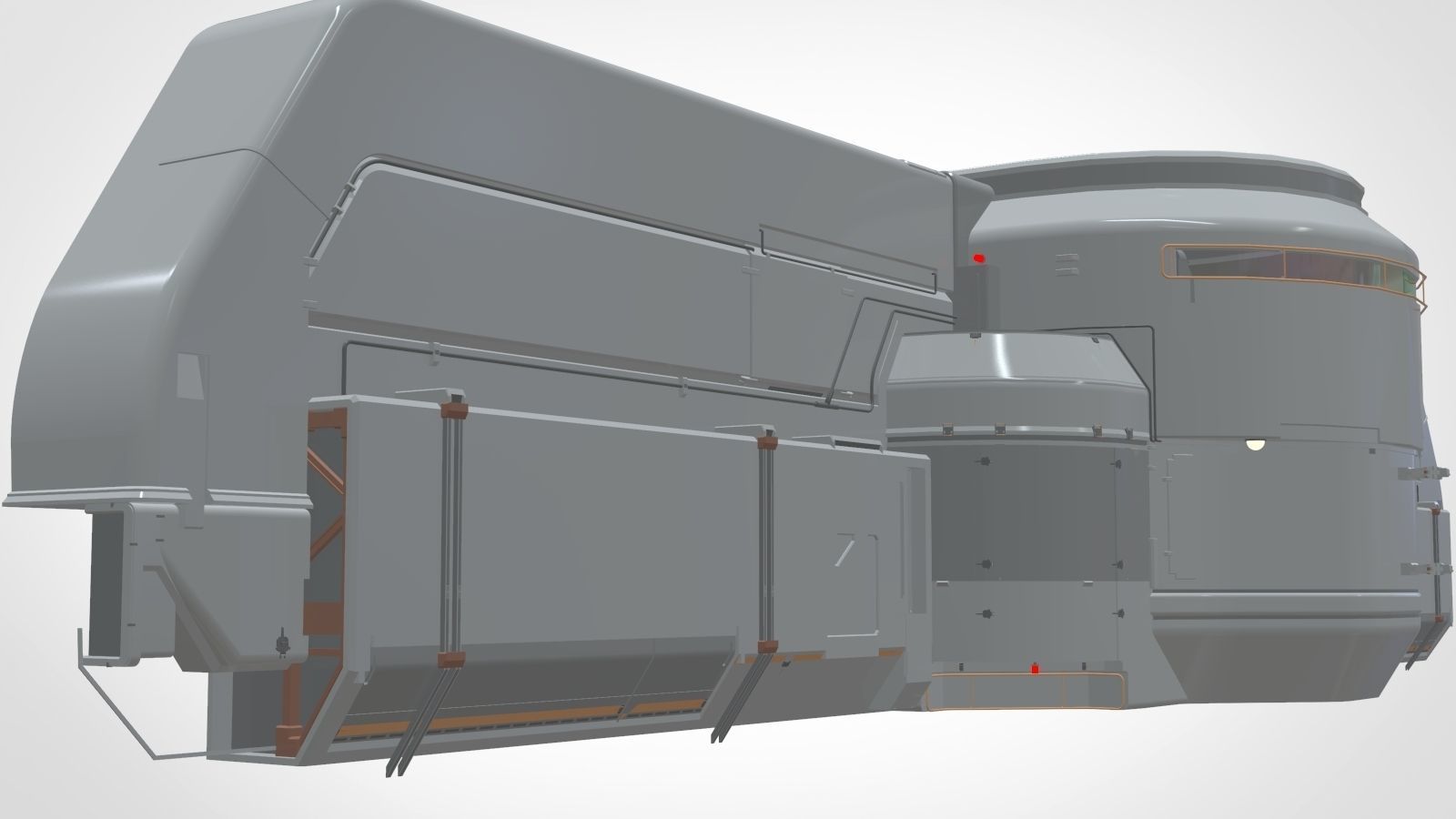 sci-fi Architecture kitbash 22 3D model_17