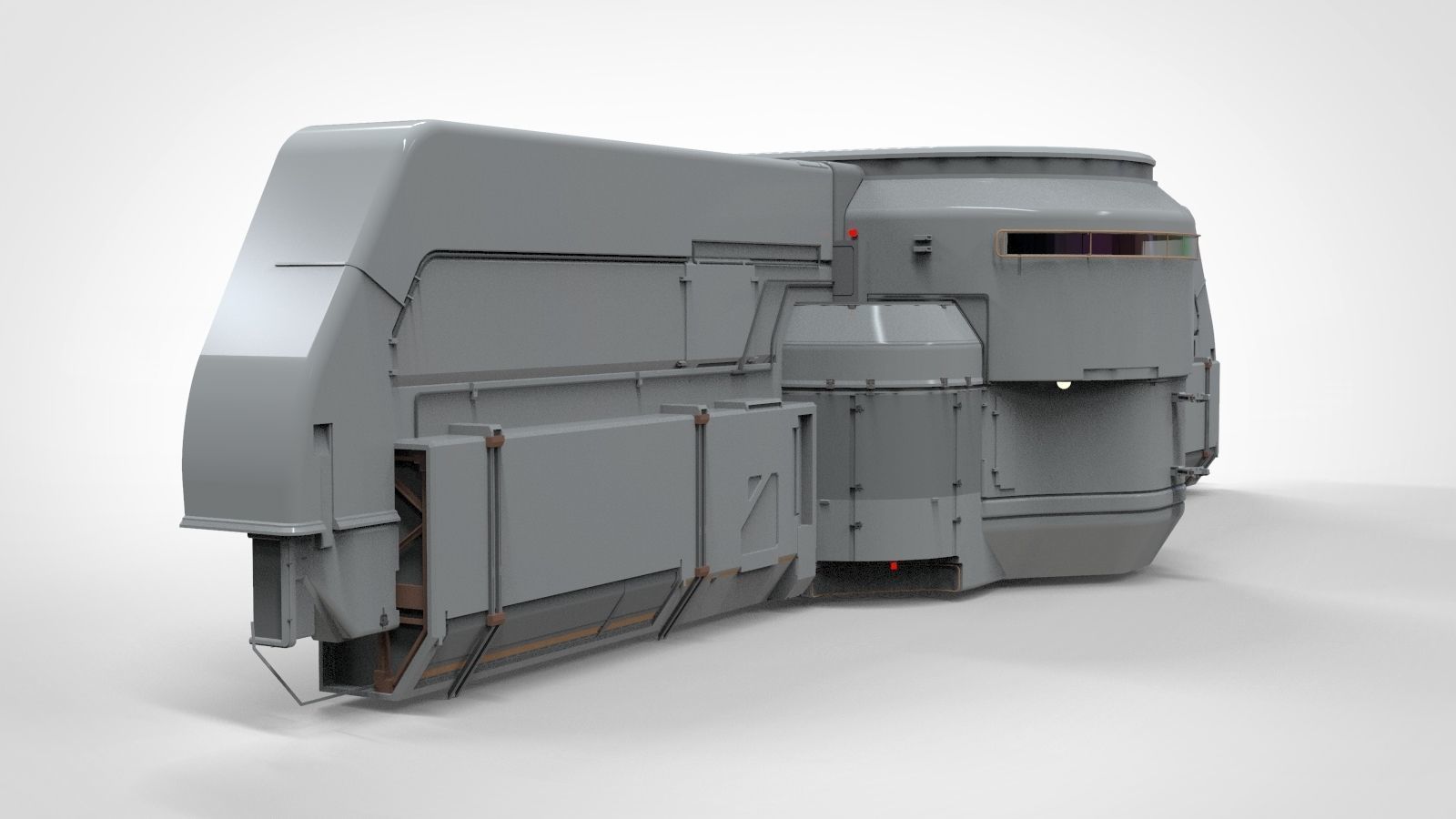 sci-fi Architecture kitbash 22 3D model_6