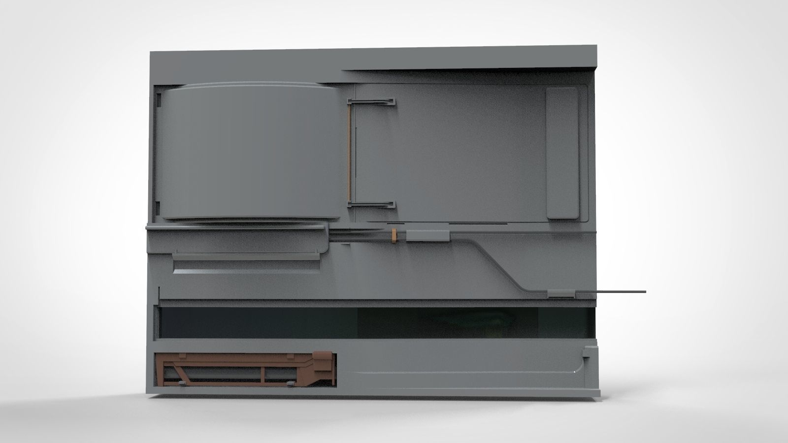 sci-fi Architecture kitbash 22 3D model_85