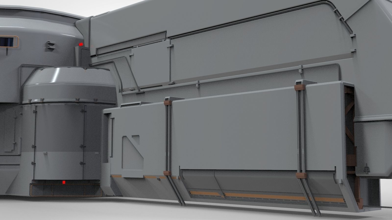 sci-fi Architecture kitbash 22 3D model_11