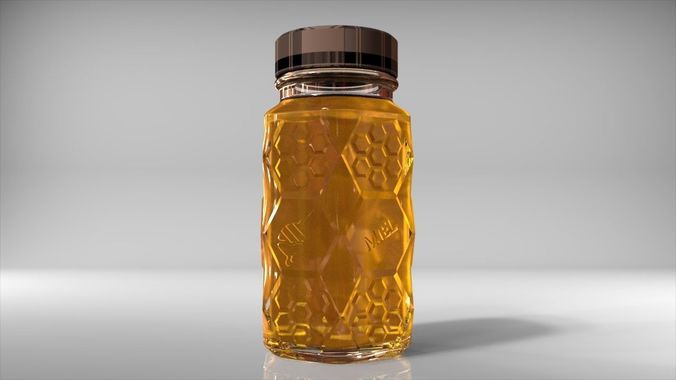 Honey 408ml 3D model