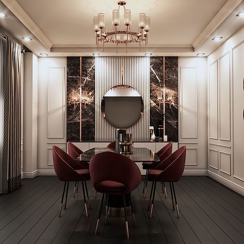 Dining Room Set 3D model
