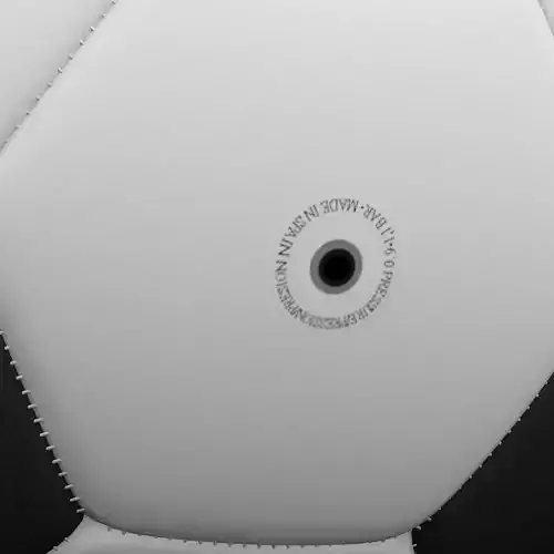 Soccerball black white Low-poly 3D model