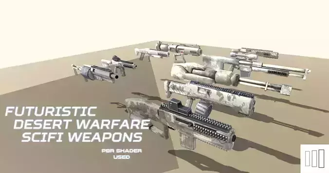 Scifi Weapons for Desert Warfare