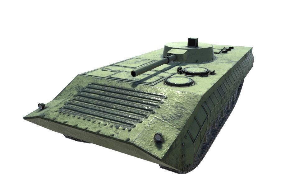 Low Poly BMP1 IFV Low-poly 3D model_3