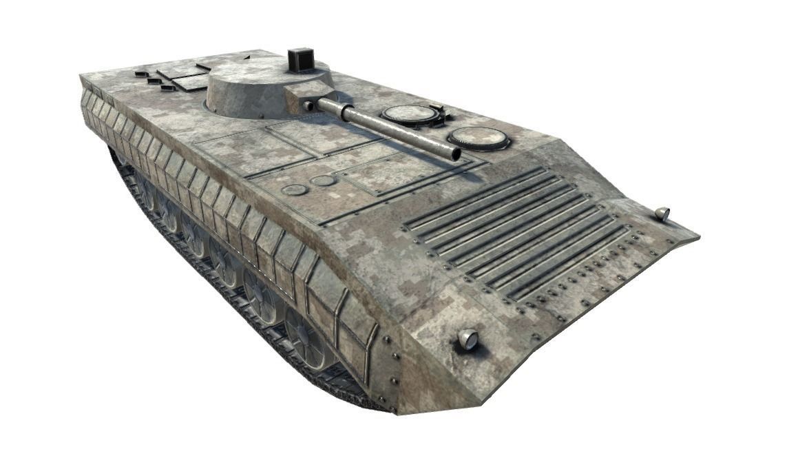 Low Poly BMP1 IFV Low-poly 3D model_1