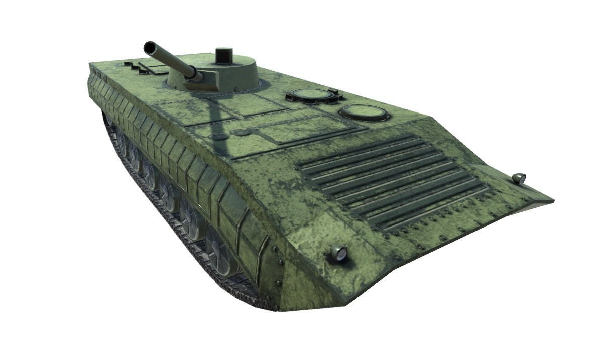 Low Poly BMP1 IFV Low-poly 3D model_9