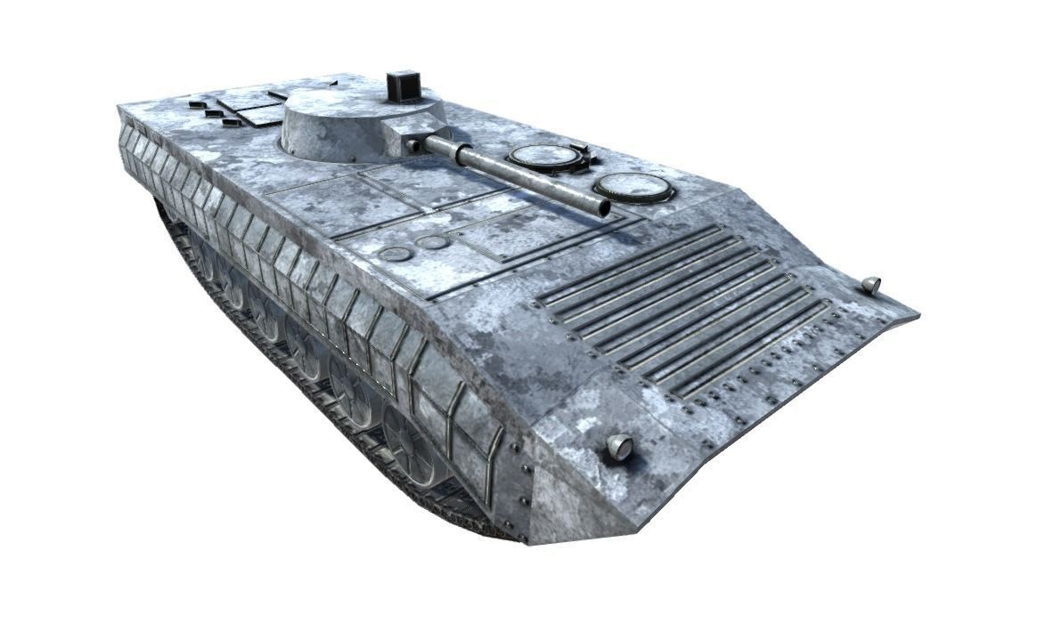 Low Poly BMP1 IFV Low-poly 3D model_12