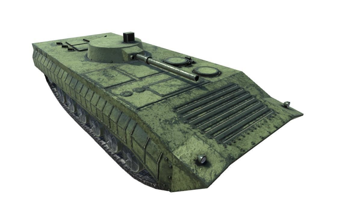 Low Poly BMP1 IFV Low-poly 3D model_10