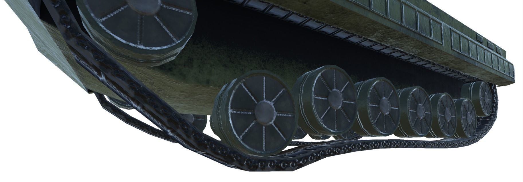 Low Poly BMP1 IFV Low-poly 3D model_8