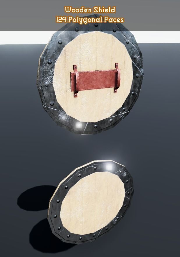 Low Poly Medieval Weapons Low-poly 3D model_9