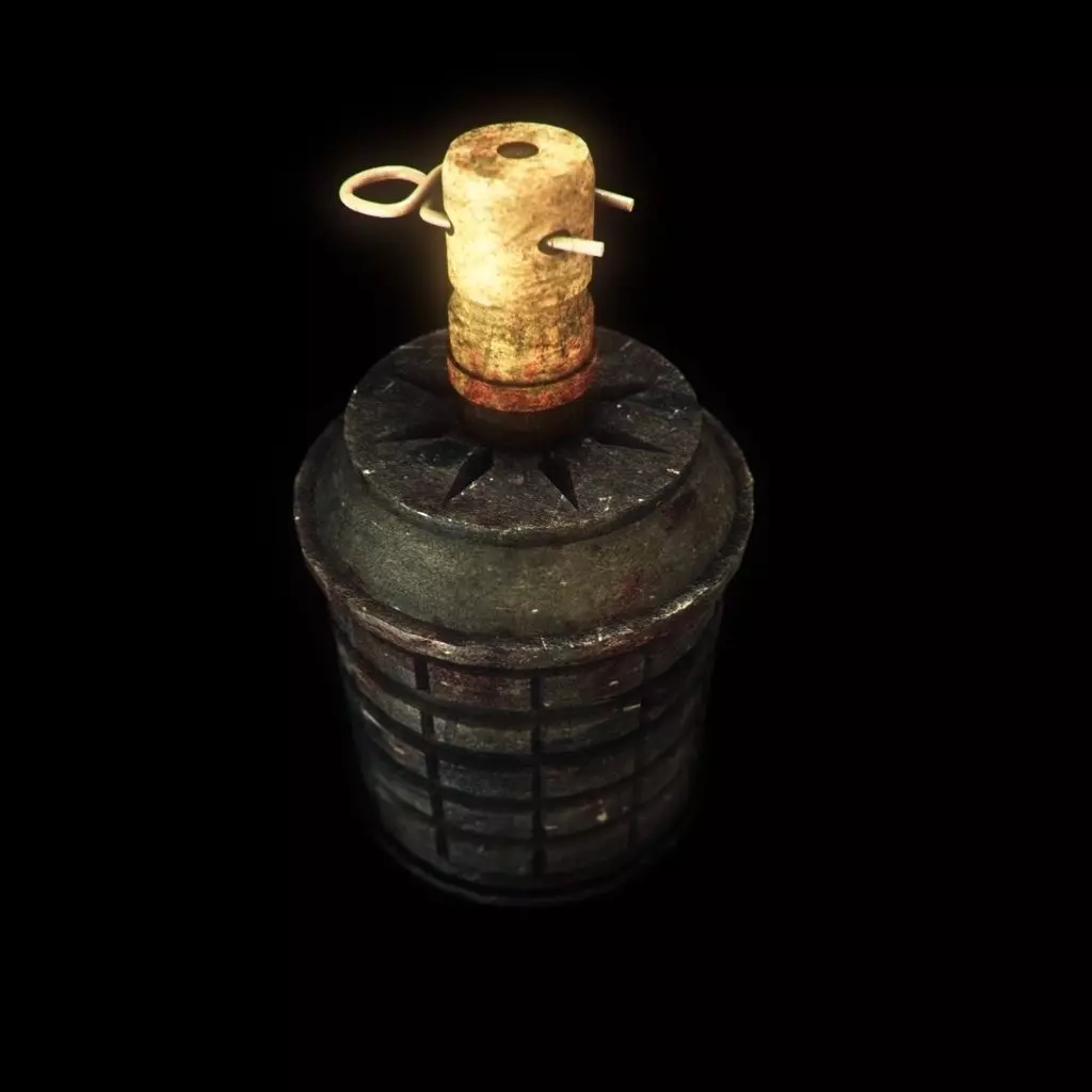 GrenadeT97 grenade canister Low-poly 3D model_0