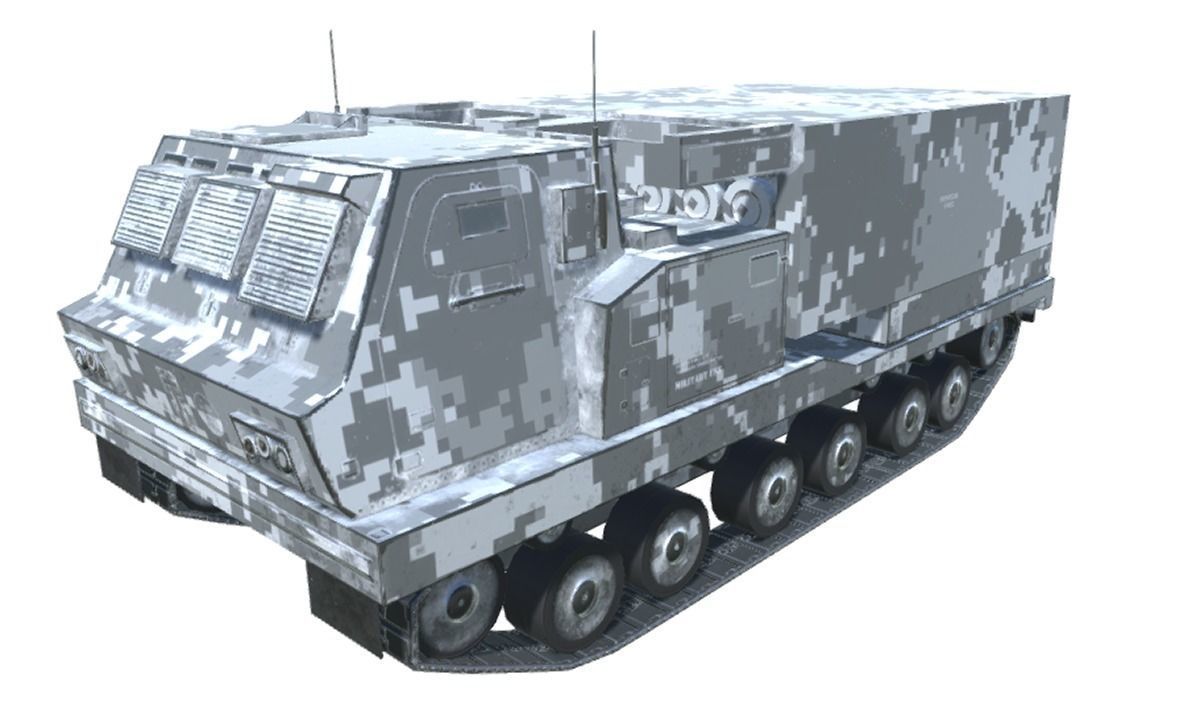 Low Poly M270 MLRS Low-poly 3D model_12