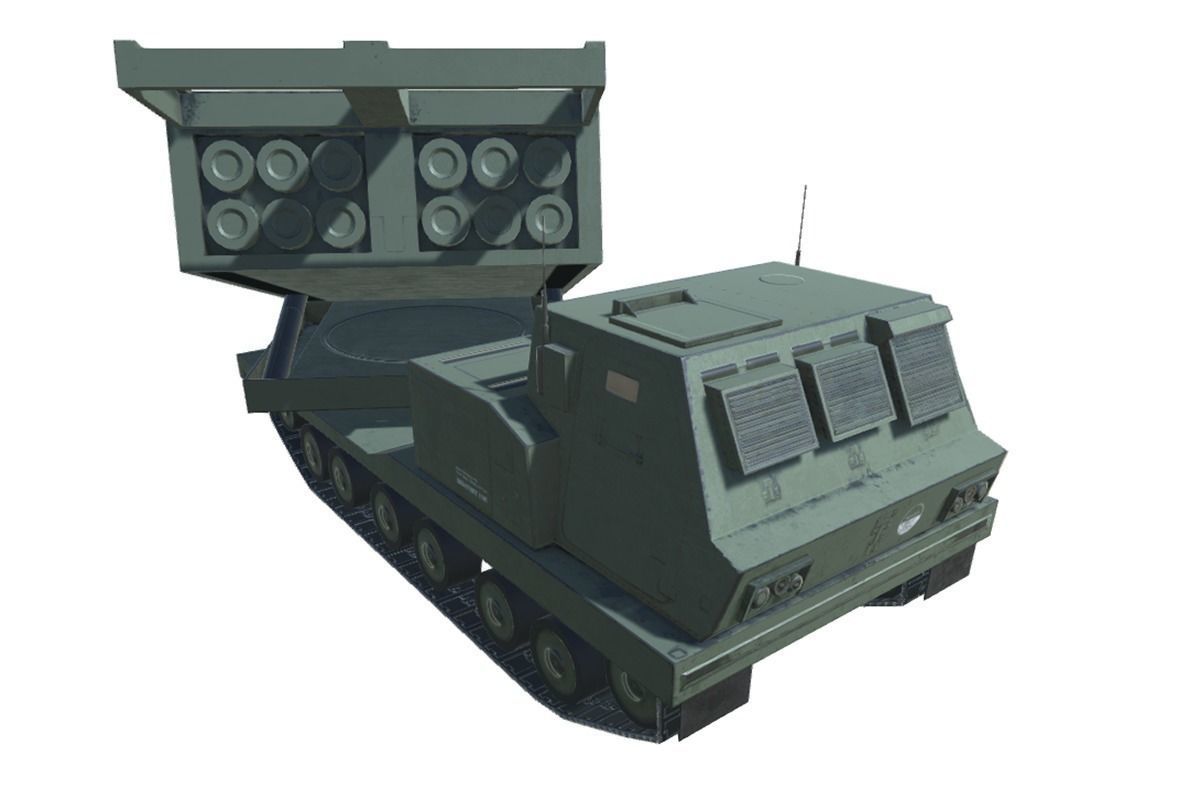 Low Poly M270 MLRS Low-poly 3D model_6