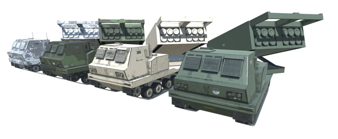 Low Poly M270 MLRS Low-poly 3D model_11