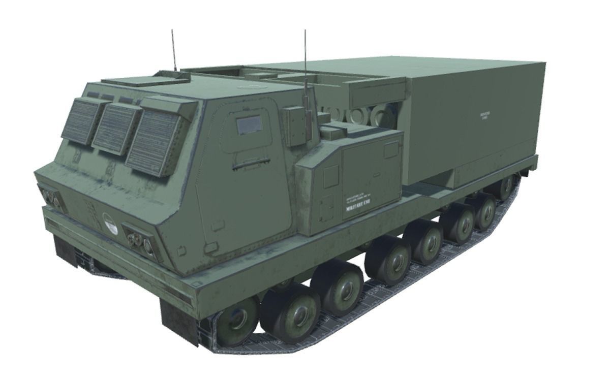 Low Poly M270 MLRS Low-poly 3D model_7