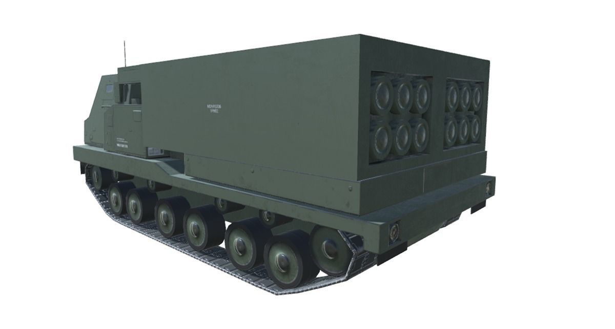 Low Poly M270 MLRS Low-poly 3D model_5