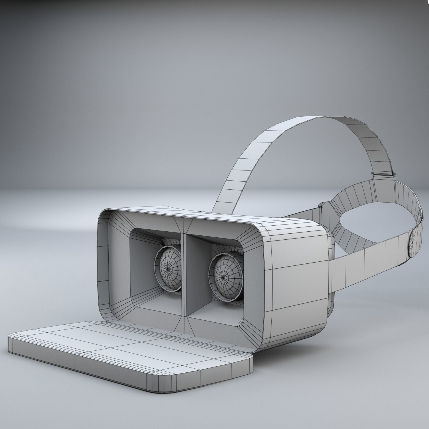 Simple VR Headset Free Model Free 3D model_4