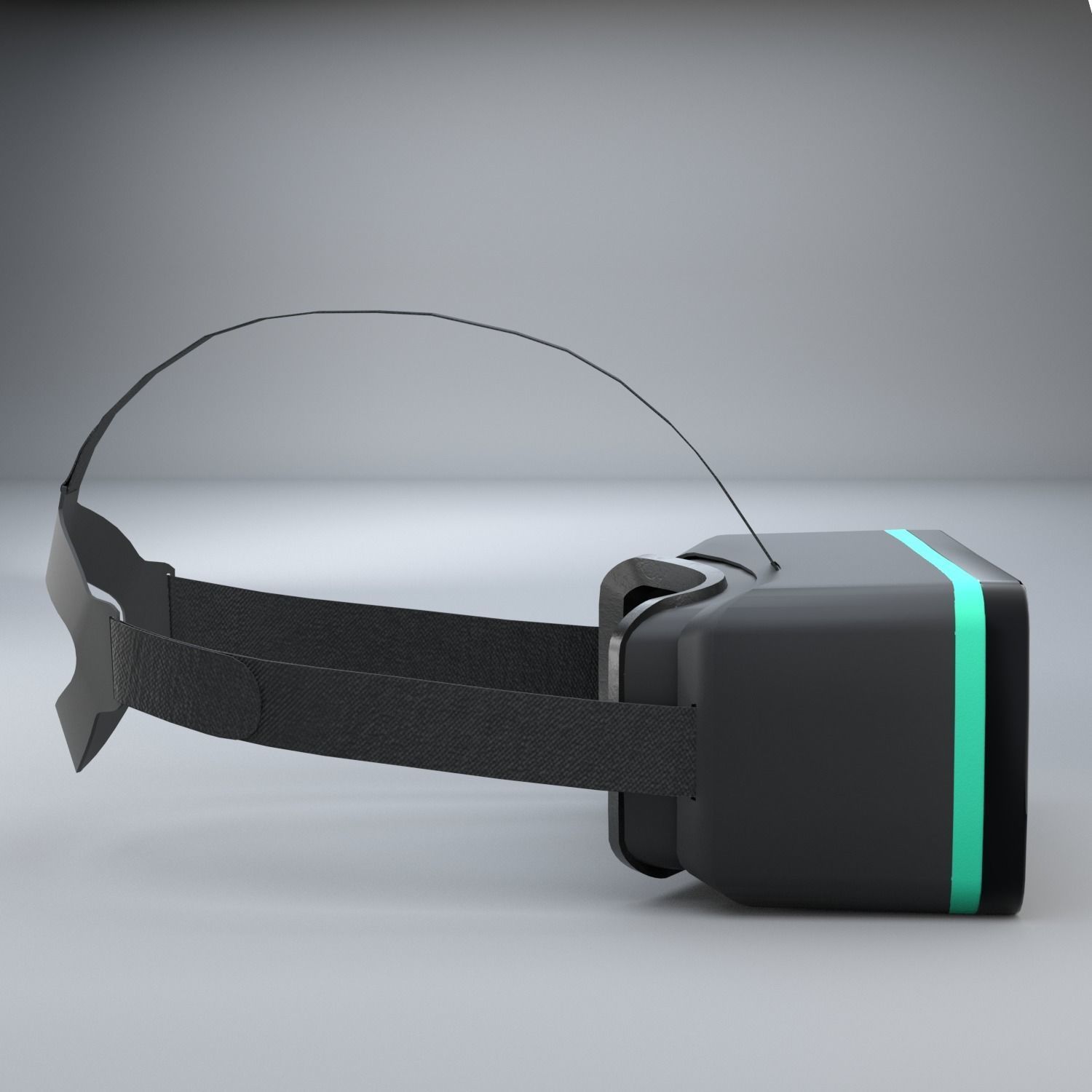 Simple VR Headset Free Model Free 3D model_2