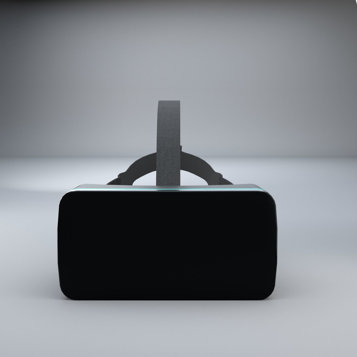 Simple VR Headset Free Model Free 3D model_1