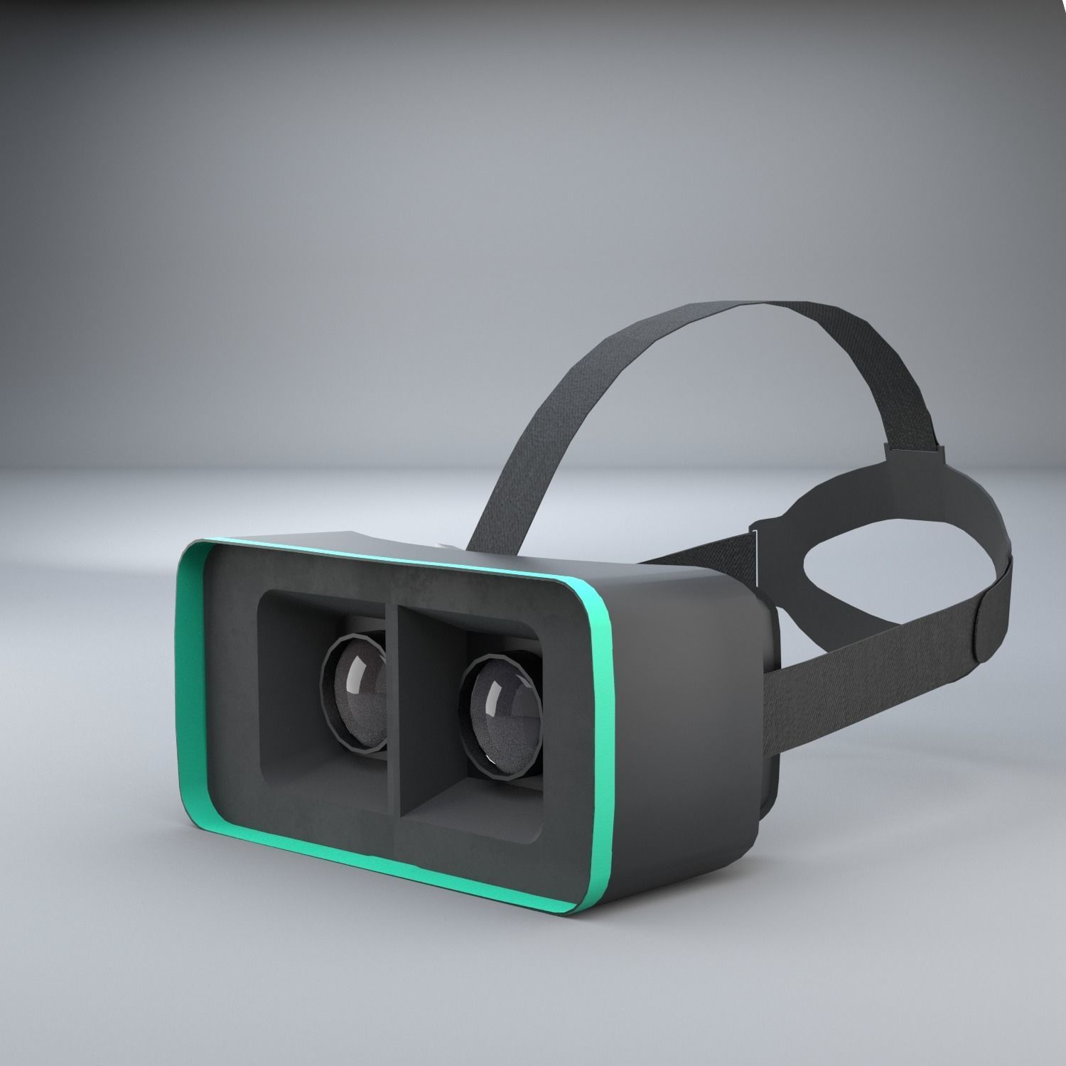 Simple VR Headset Free Model Free 3D model_3