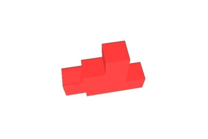 Soft Blocks Low-poly 3D model_2