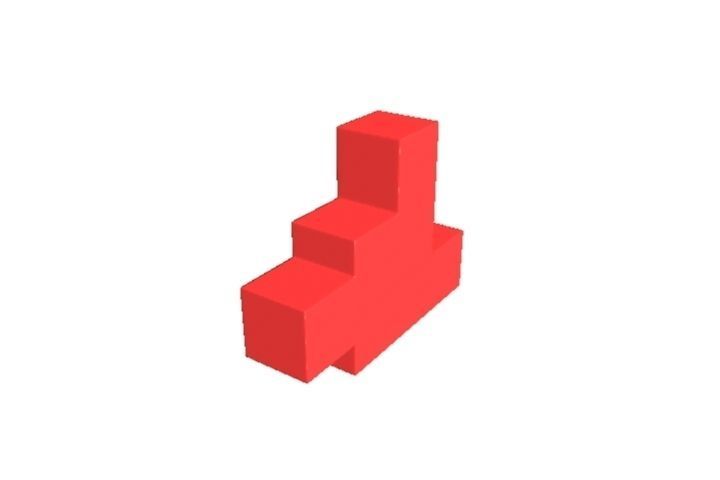 Soft Blocks Low-poly 3D model_1