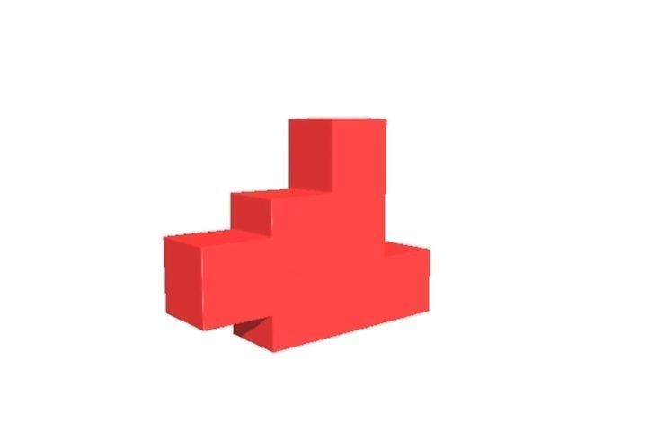 Soft Blocks Low-poly 3D model_3