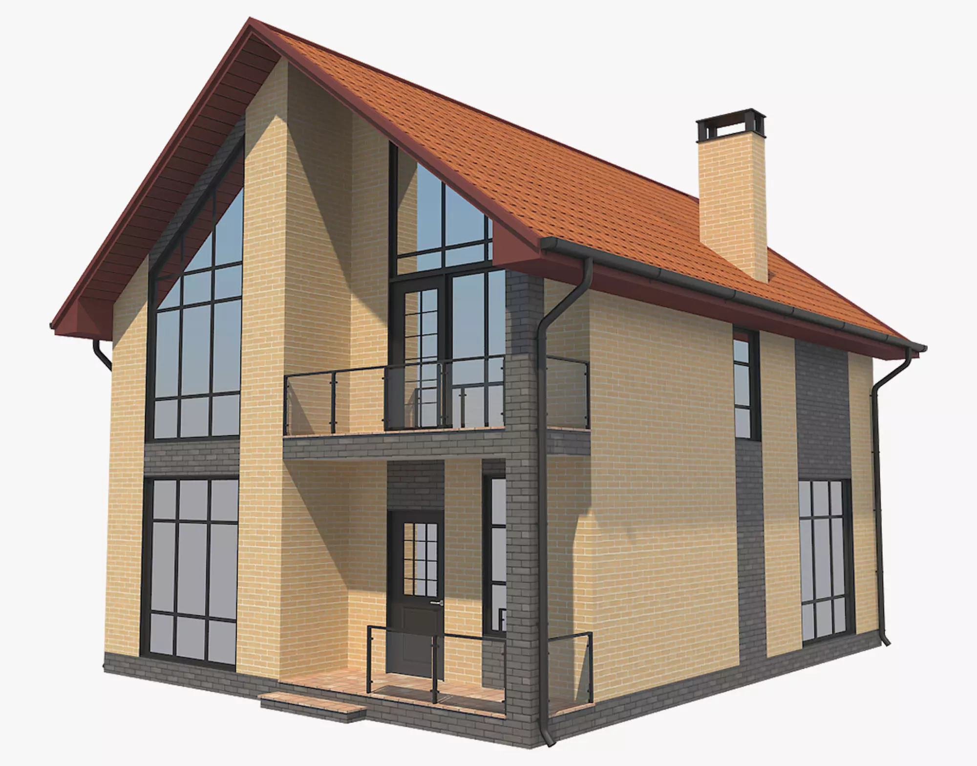 House With Interior 3 3D model_0