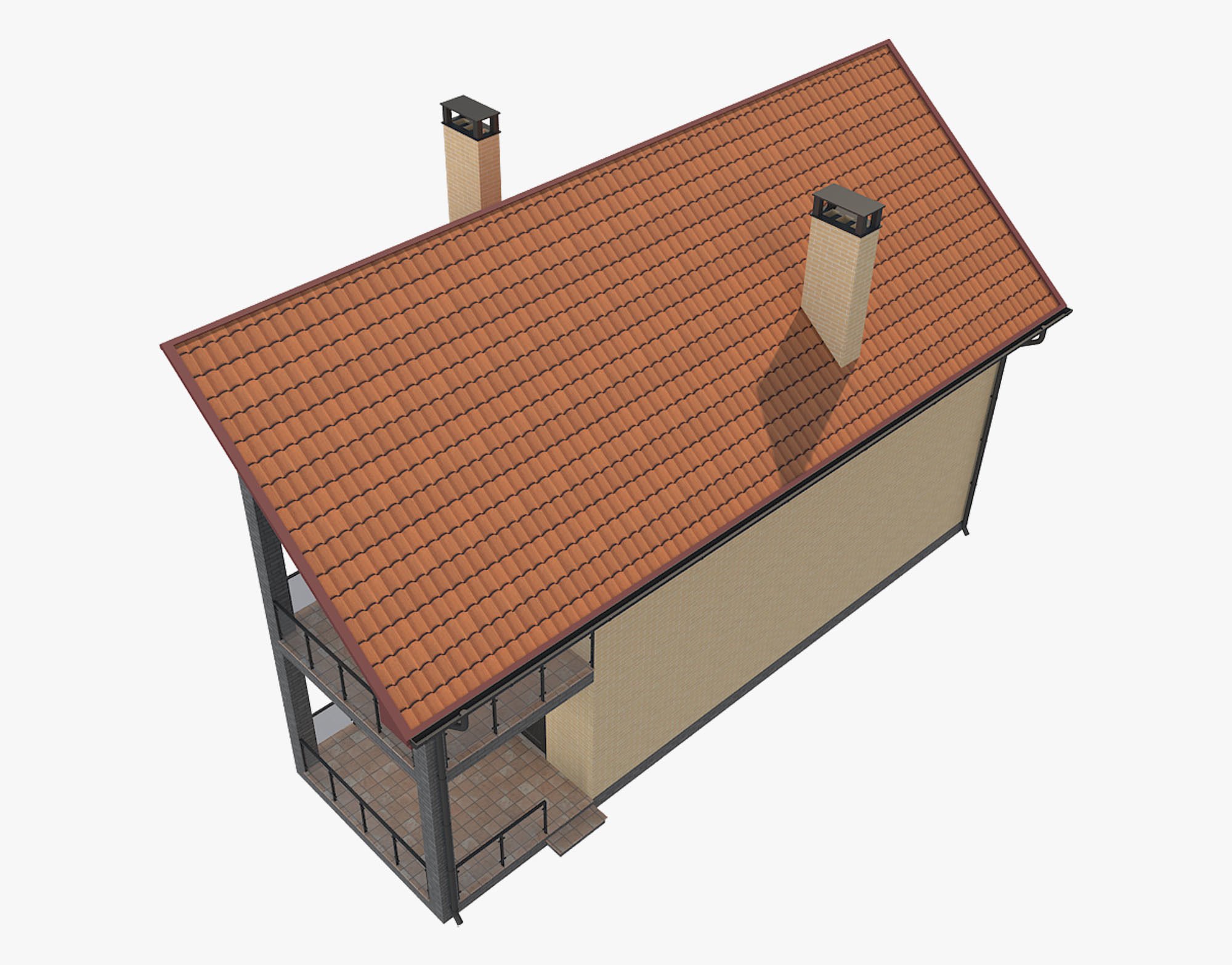 House With Interior 3 3D model_5