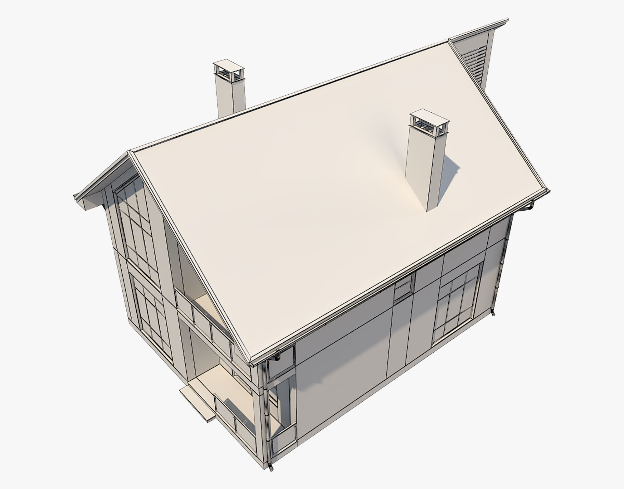 House With Interior 3 3D model_13