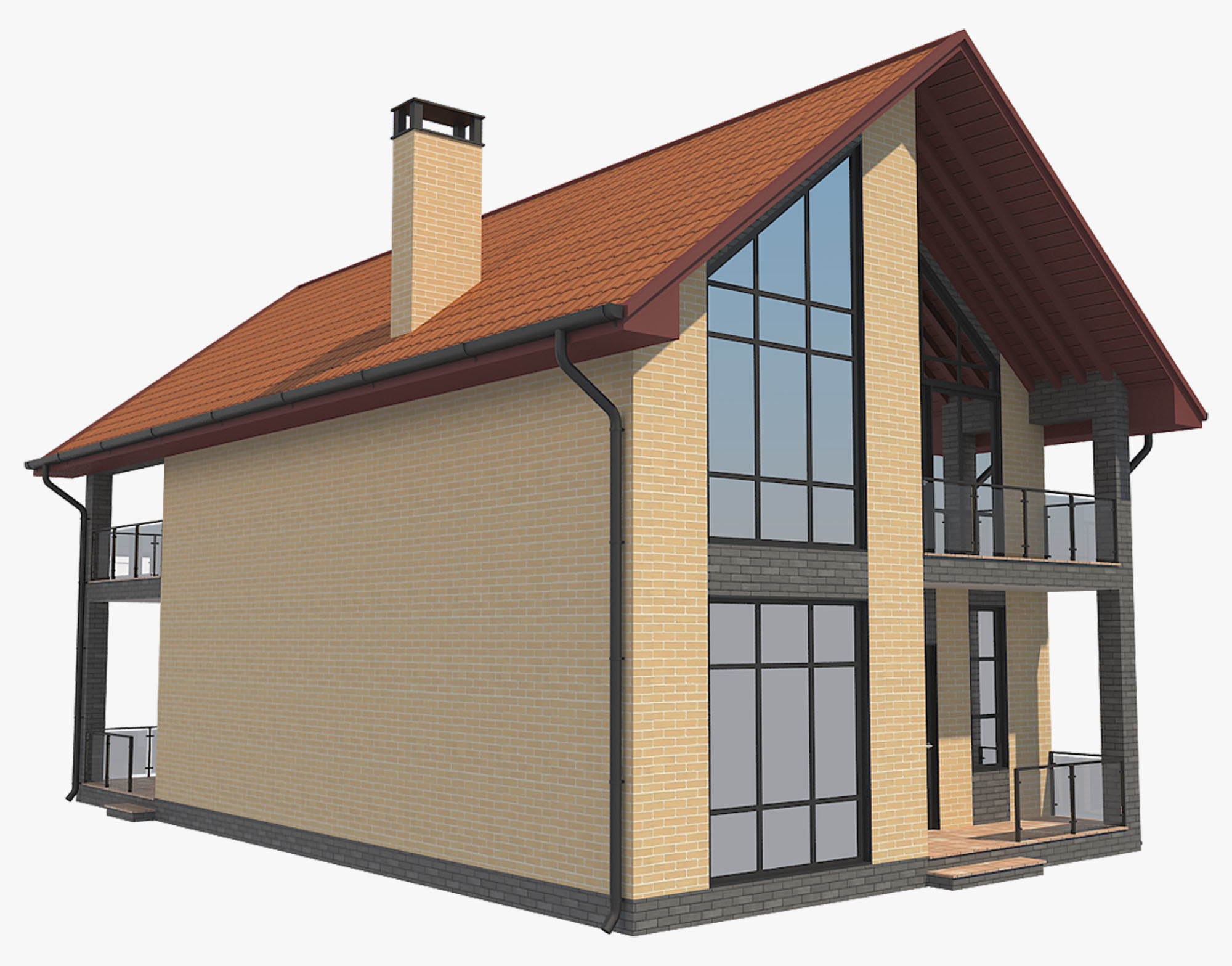 House With Interior 3 3D model_2