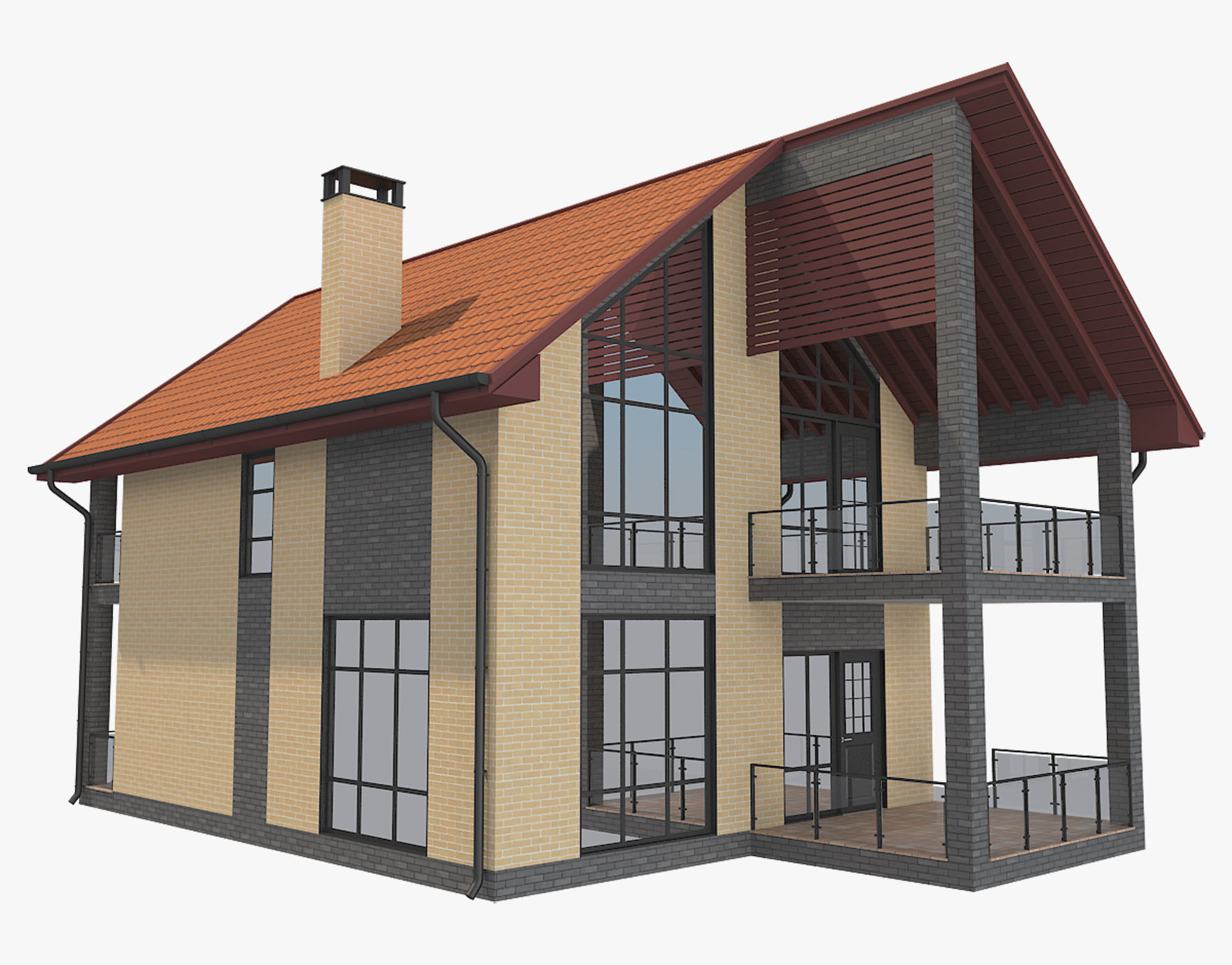 House With Interior 3 3D model_3