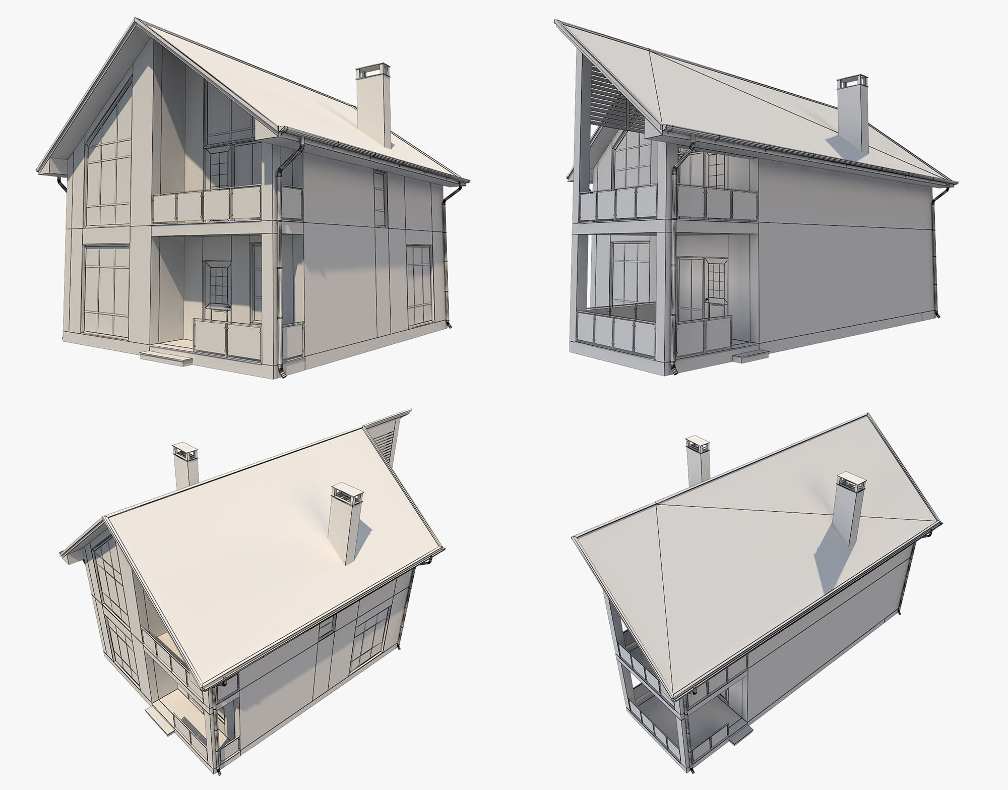House With Interior 3 3D model_15