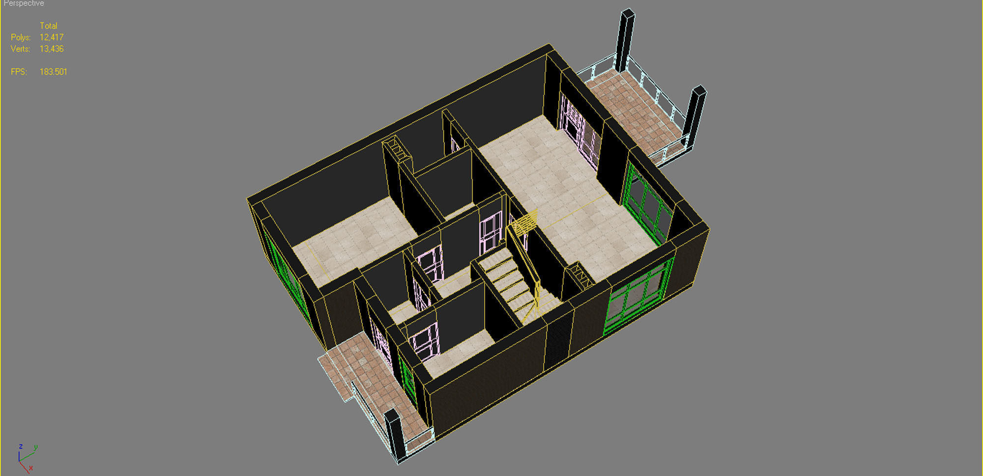 House With Interior 3 3D model_16