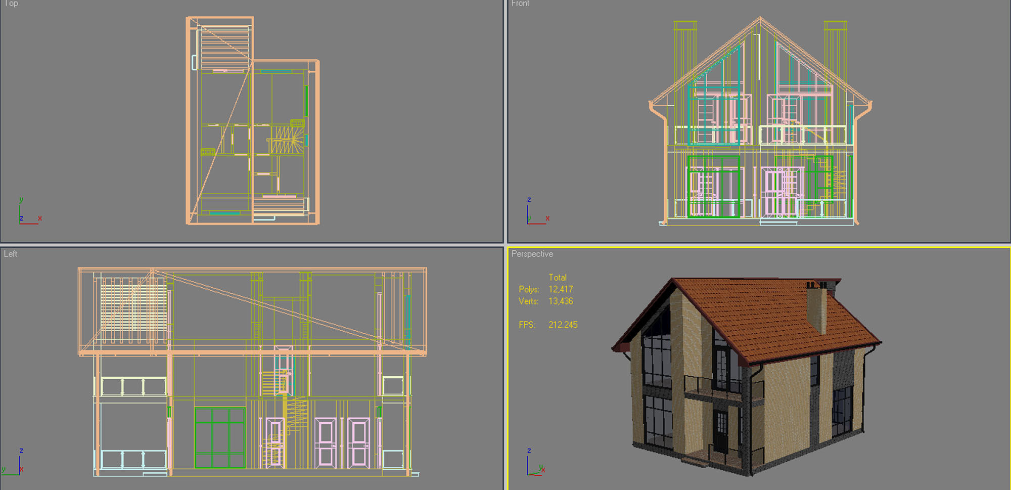 House With Interior 3 3D model_20