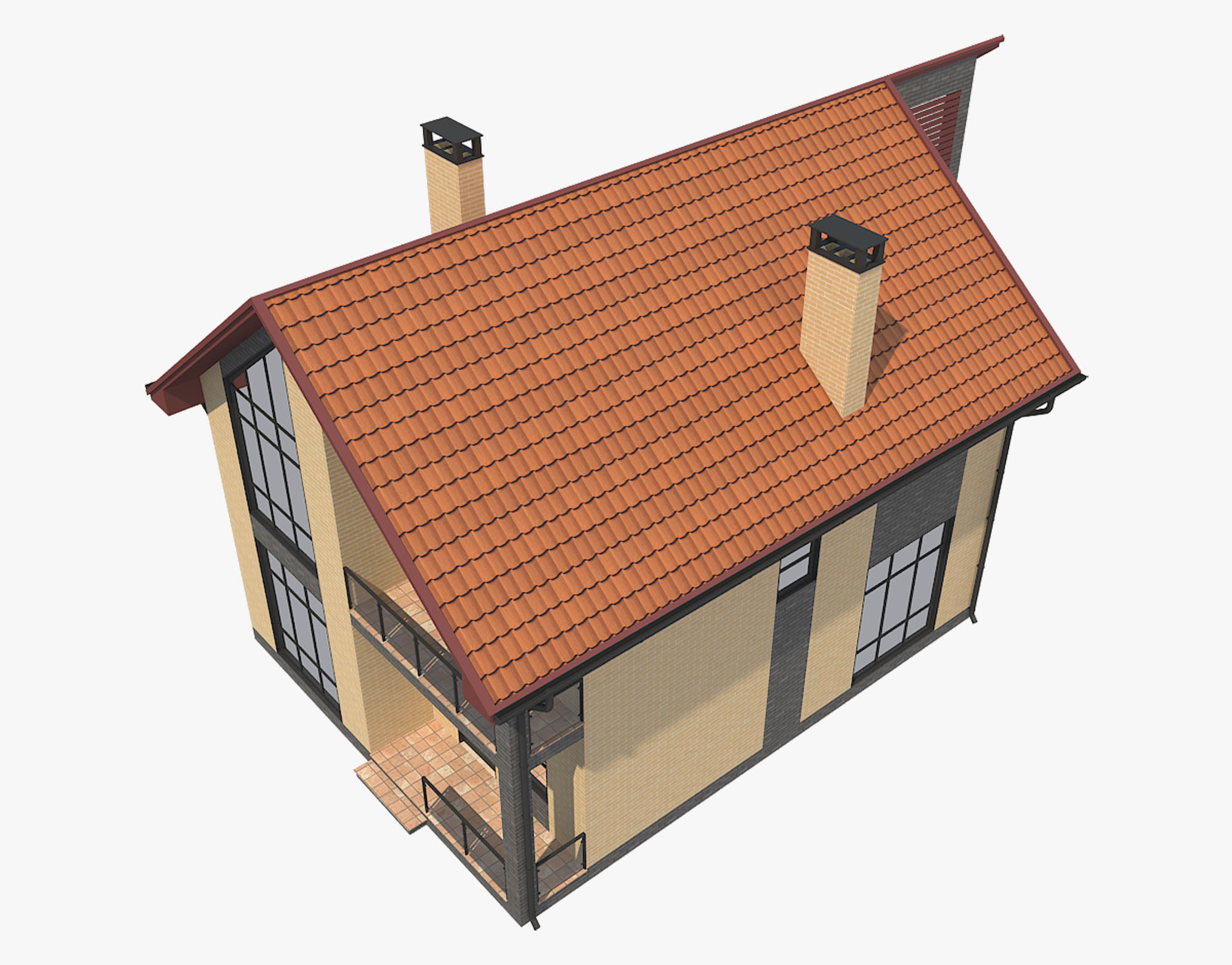 House With Interior 3 3D model_6