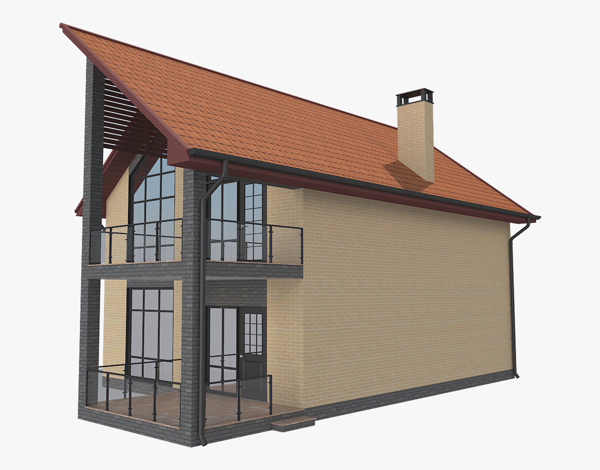 House With Interior 3 3D model_4