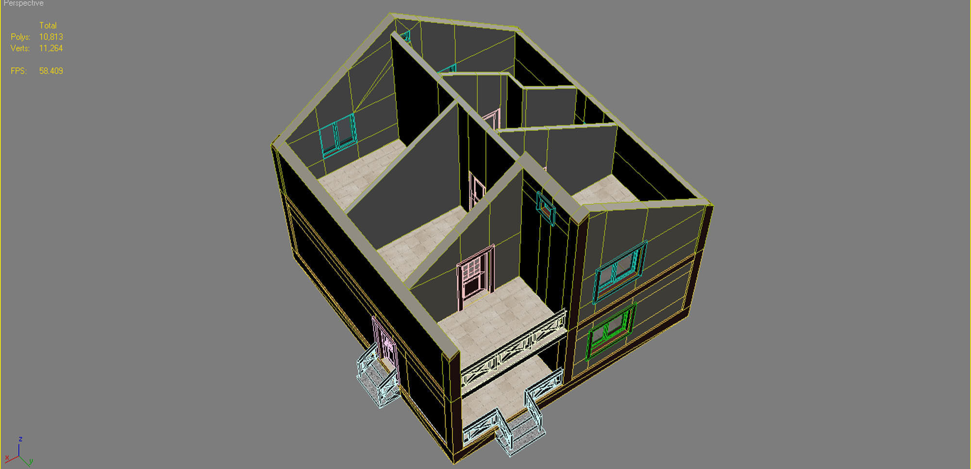 House With Interior 4 3D model_17