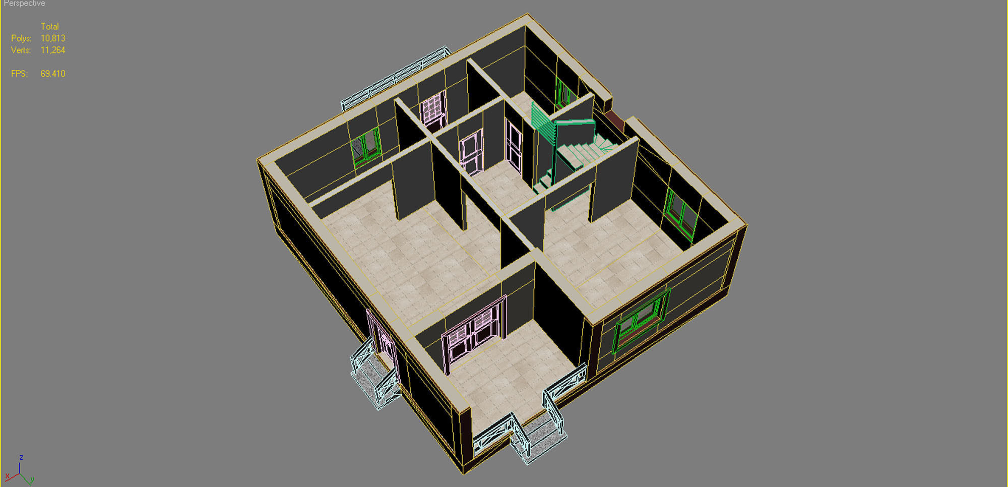 House With Interior 4 3D model_16