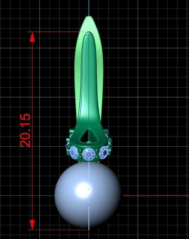 Earrings 43 3D print model_4