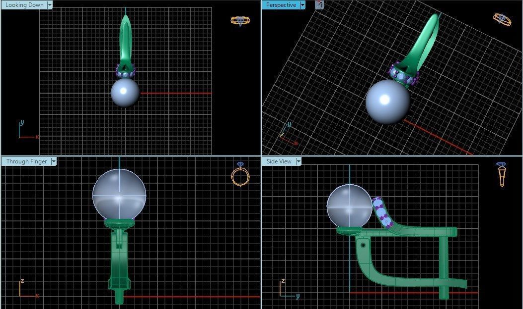Earrings 43 3D print model_3