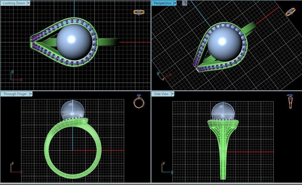 Ring 44 3D print model_3